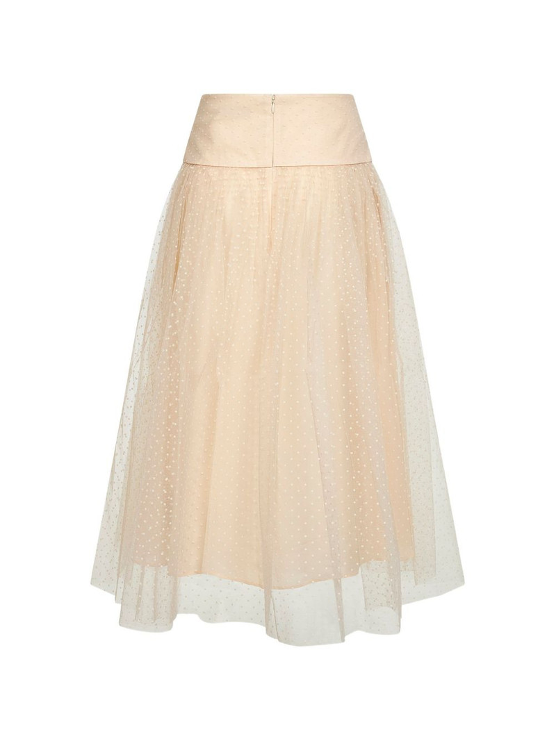 Zimmermann gathered flared midi skirt outlook