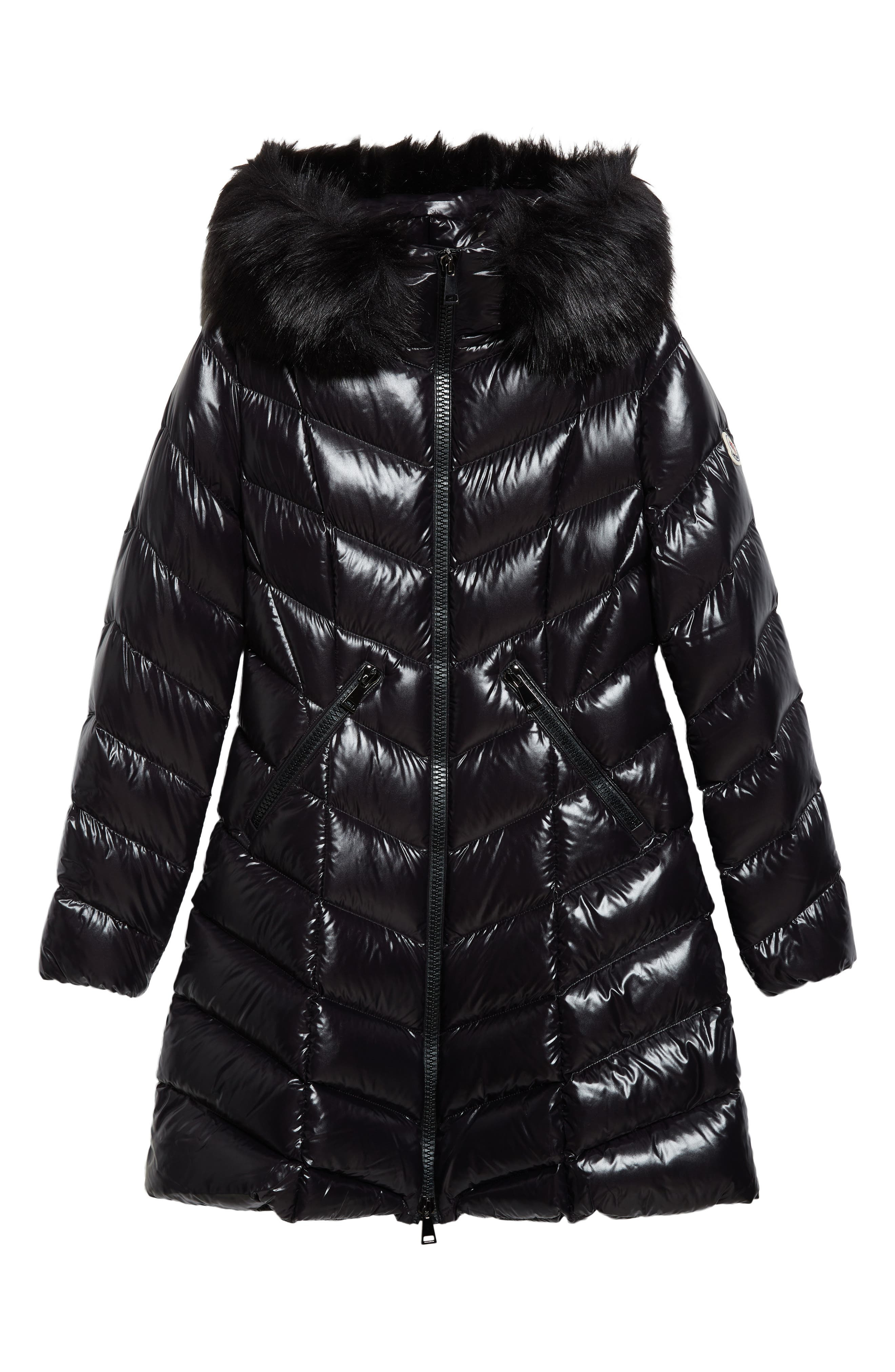 Moncler Fulmarus Hooded Down Puffer Jacket with Removable Faux Fur Trim in Black at Nordstrom - 6