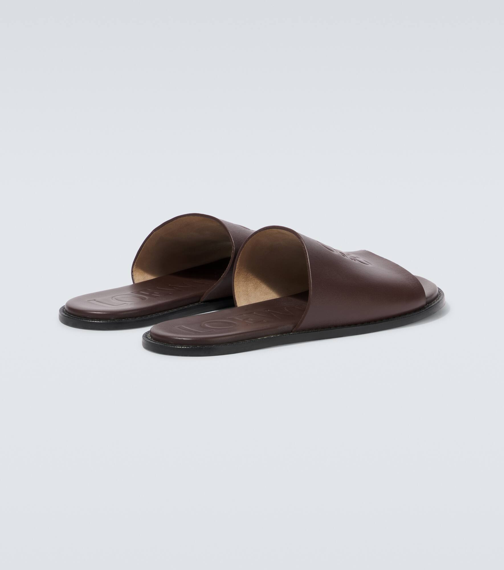 Paula's Ibiza Flex Anagram leather slides - 6