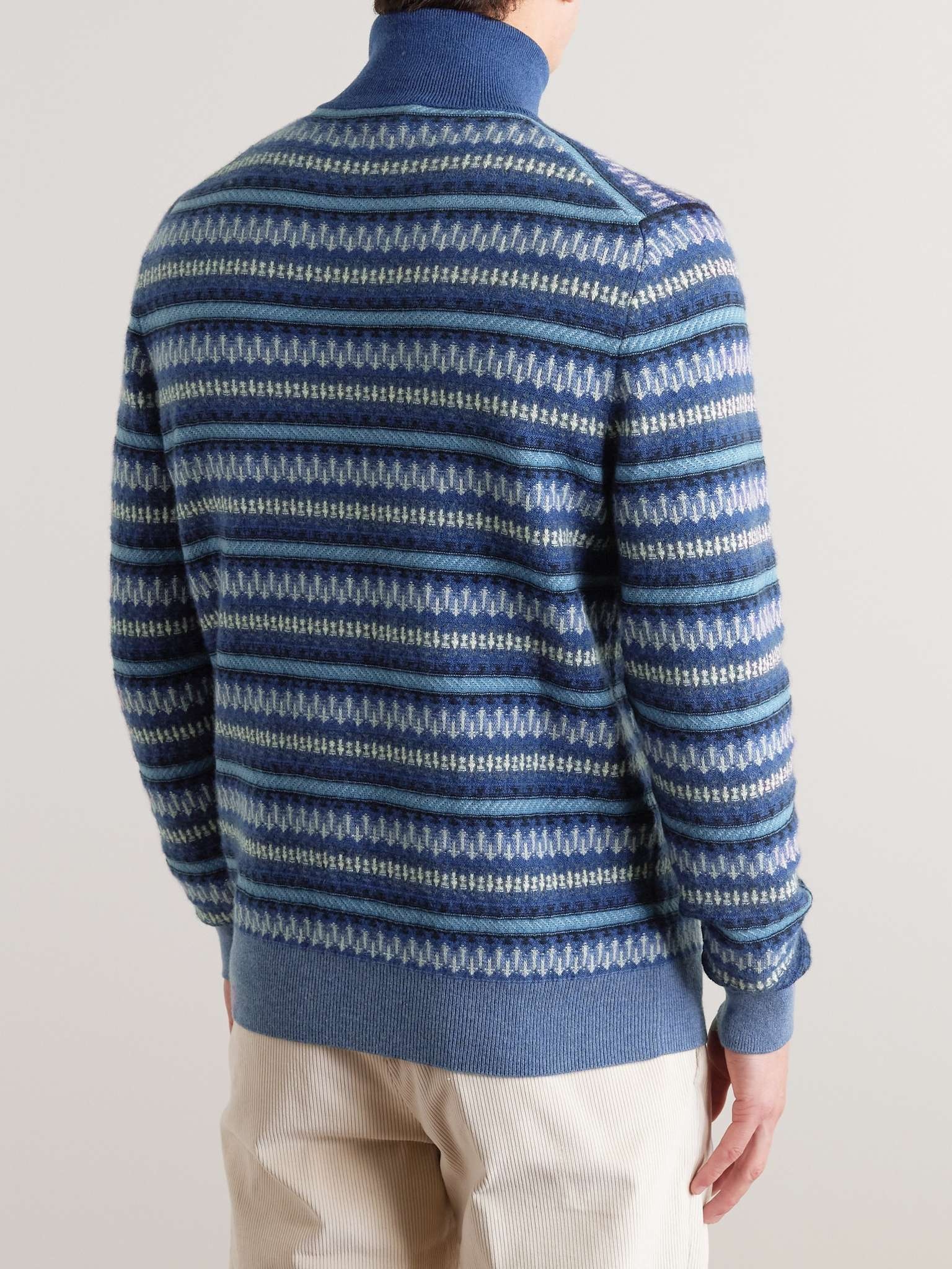 Fair Isle Cashmere Rollneck Sweater - 4