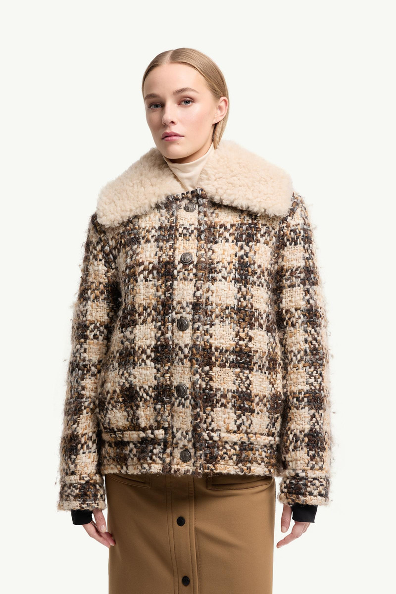 Camlez Wool & Shearling-Trimmed Short Down Jacket 4