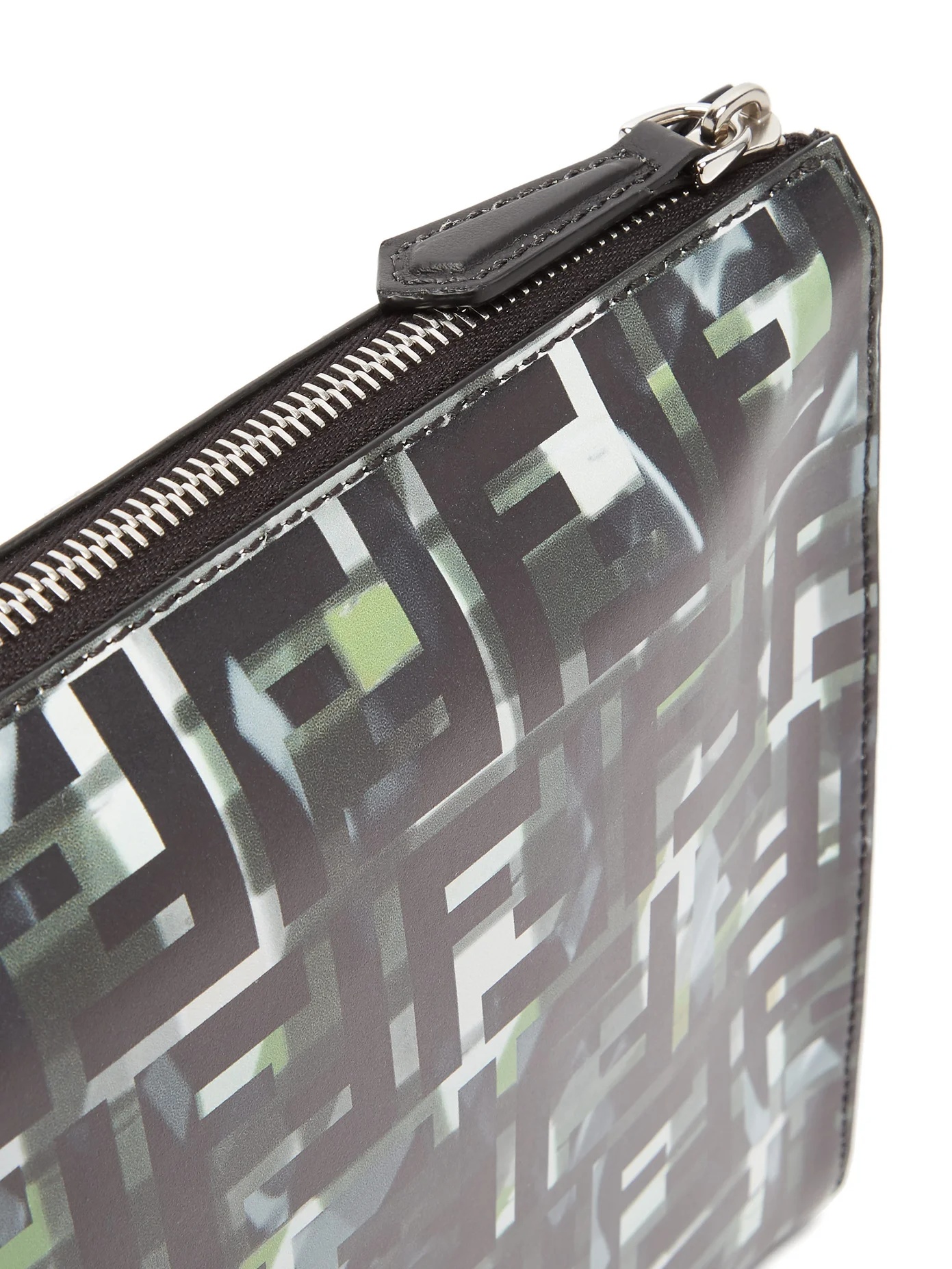 FF camo-print leather pouch - 5