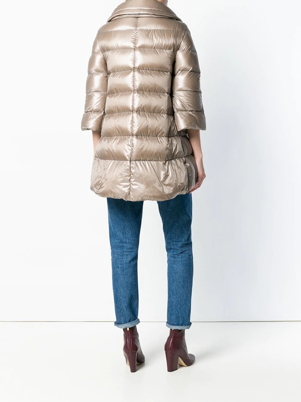 padded zipped coat - 4