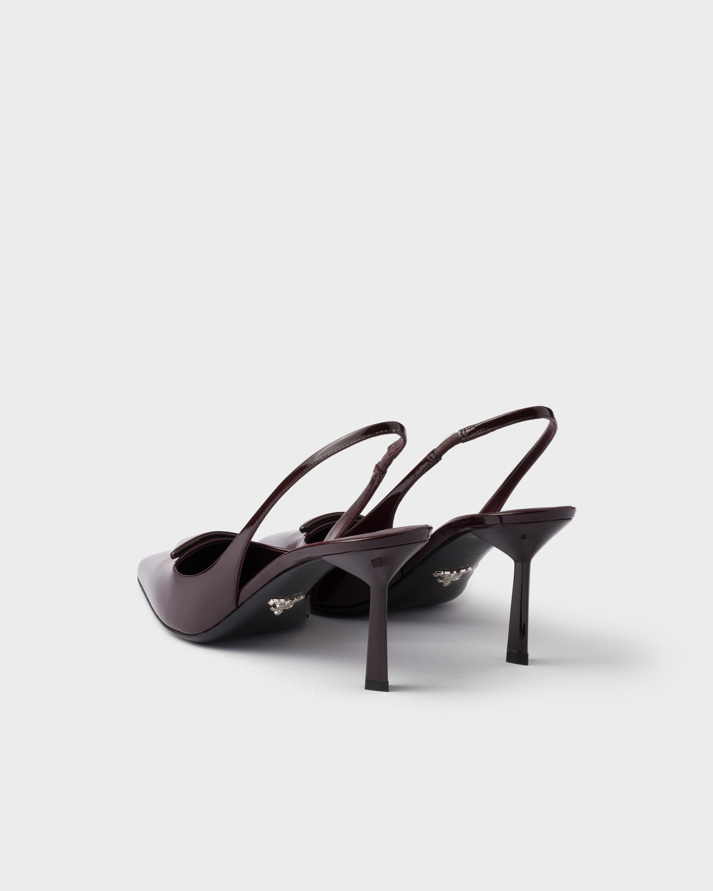 Patent leather slingback pumps - 5