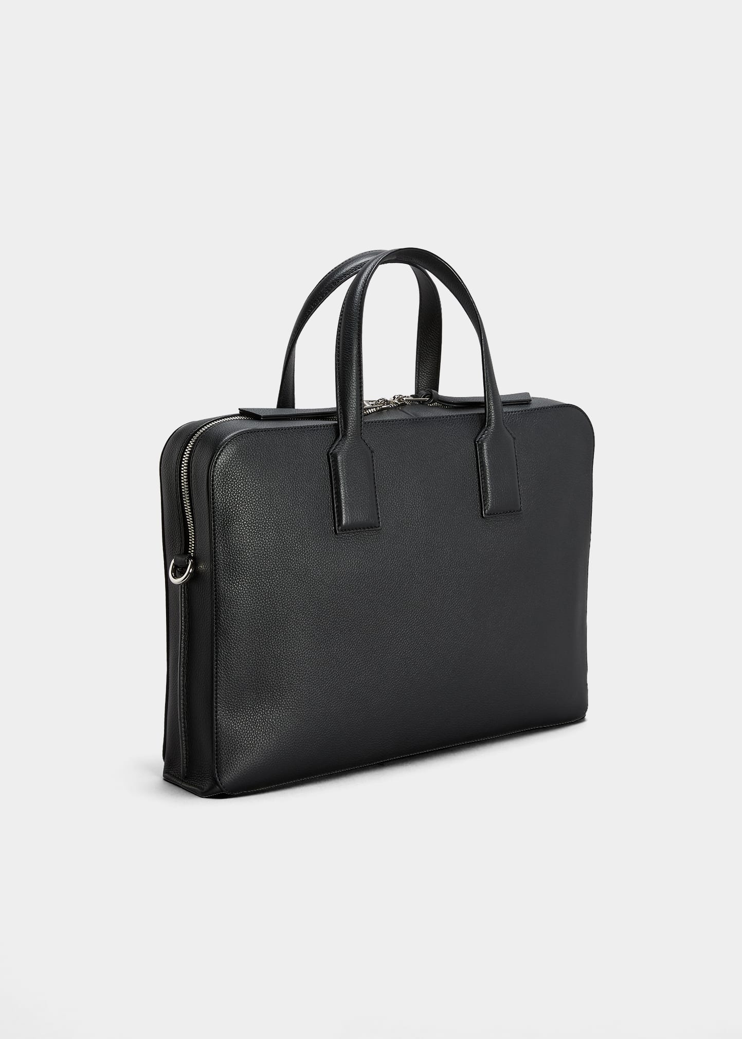 Men's Goya Thin Leather Briefcase Bag - 3