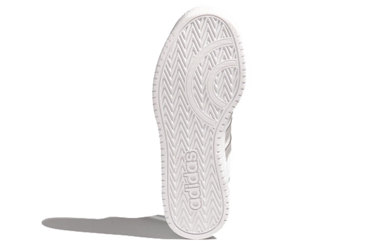 (WMNS) adidas neo Hoops 2.0 'White Gray Green' FW5856 - 5