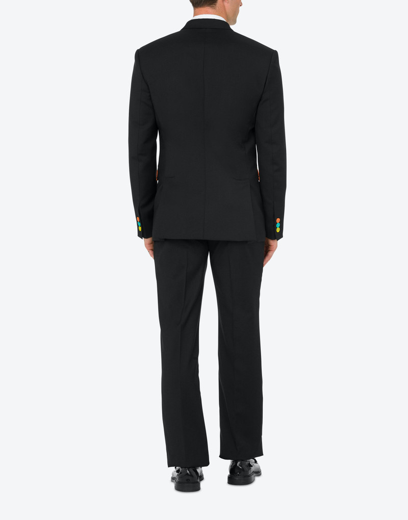 PAINTED DETAILS WOOL CLOTH JACKET 3