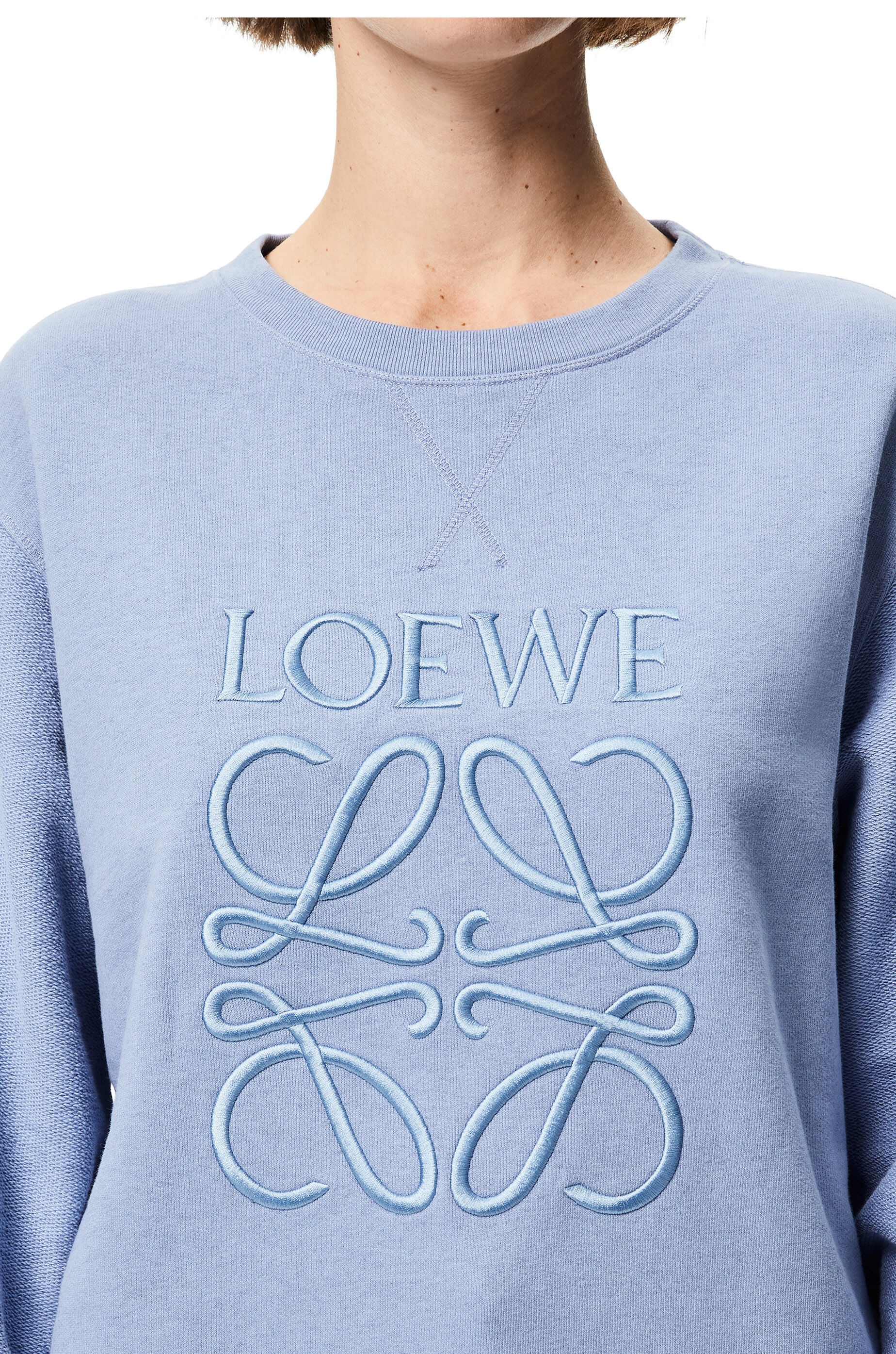 LOEWE anagram embroidered sweatshirt in cotton - 5