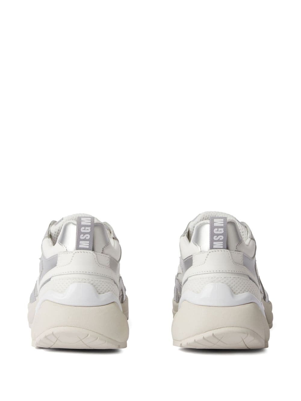 logo-embossed panelled sneakers - 3