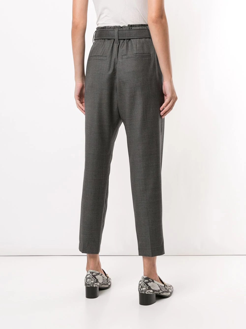 belted cropped trousers  - 4