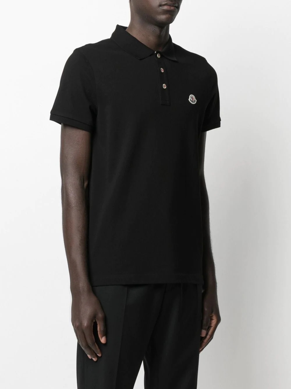 logo-embroidered polo shirt - 3