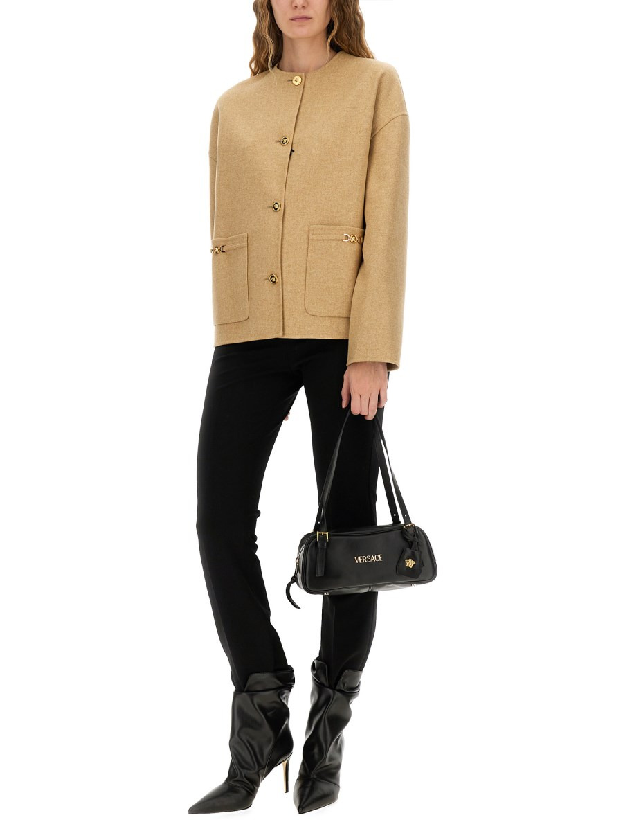 MEDUSA BUTTONED WOOL JACKET - 2