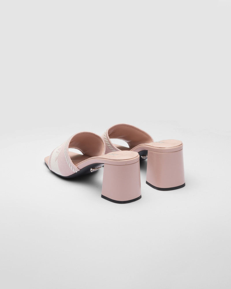 Embroidered fabric sandals 5