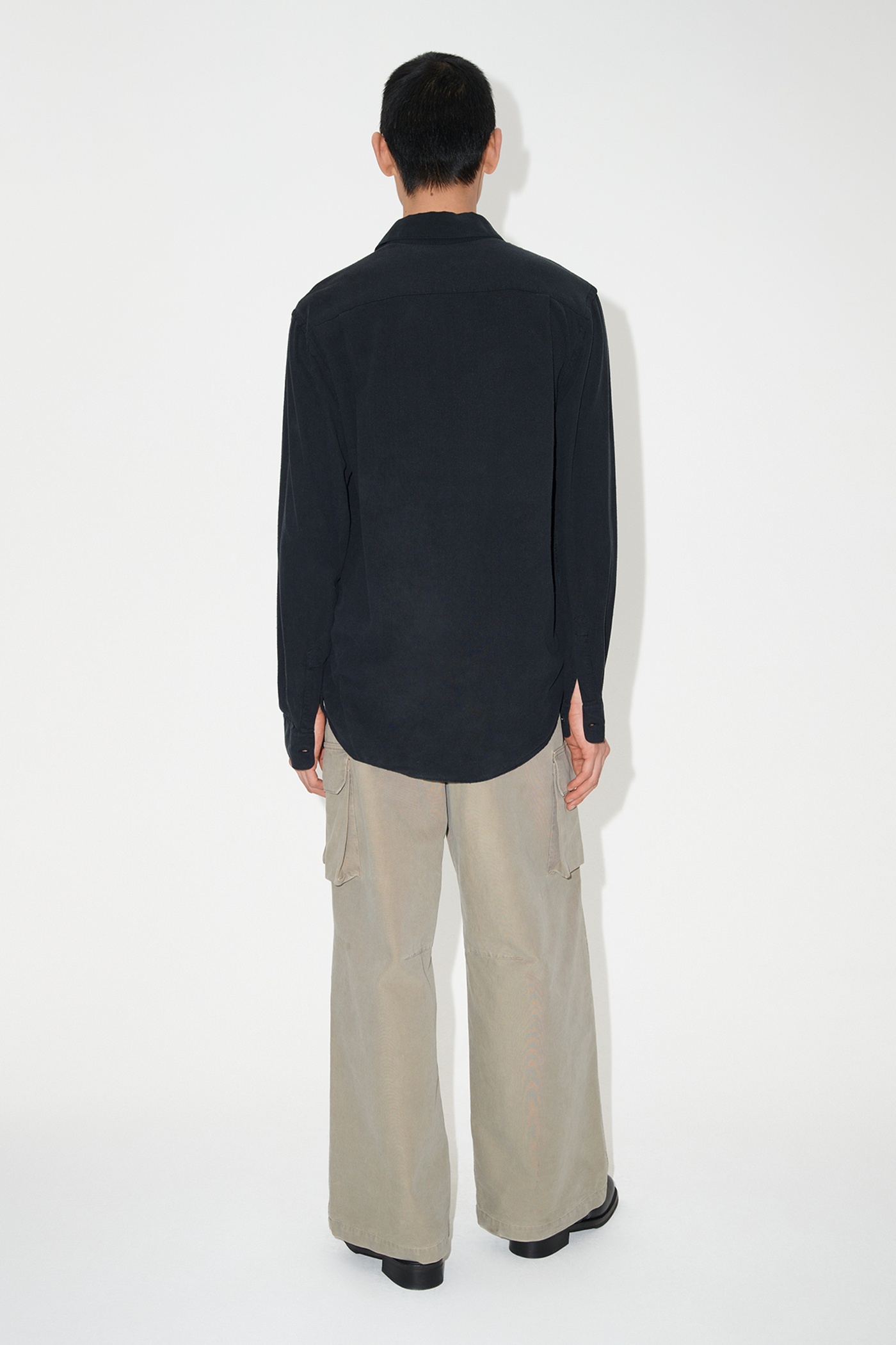 Classic Shirt Black Silk - 4