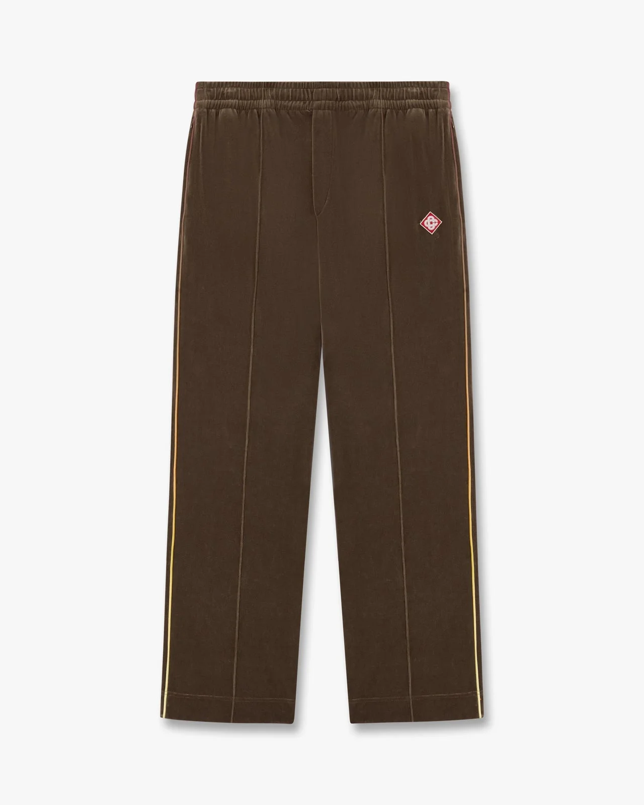 Dark Brown Velour Track Pants | Casablanca Paris - 1