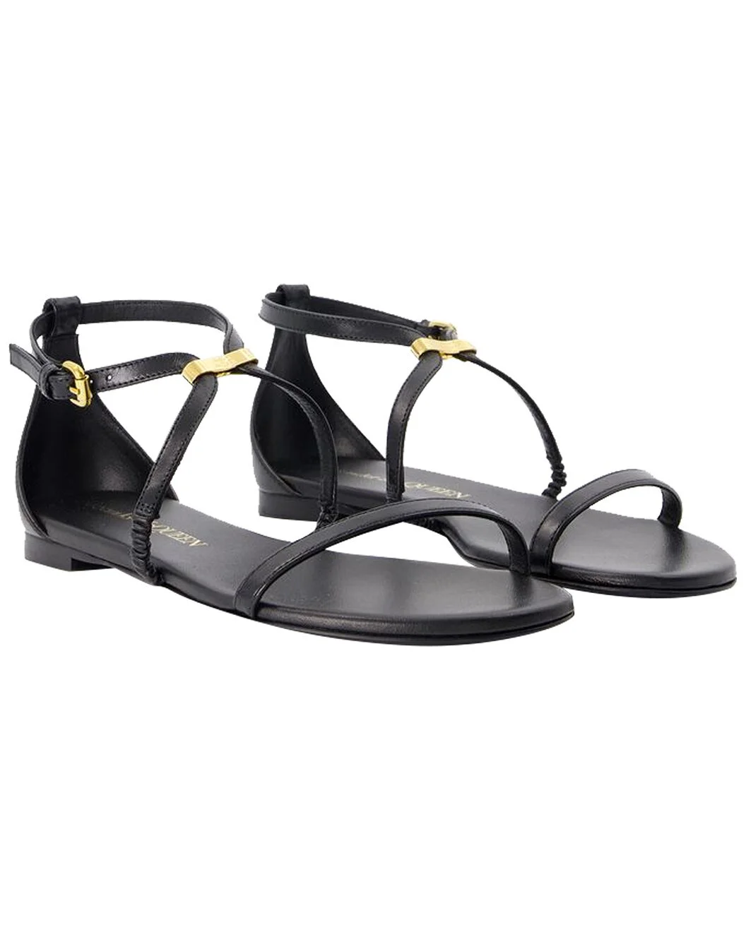 Alexander McQueen Women's Calfskin Harness Sandal (Authentic Pre-Loved) - 1