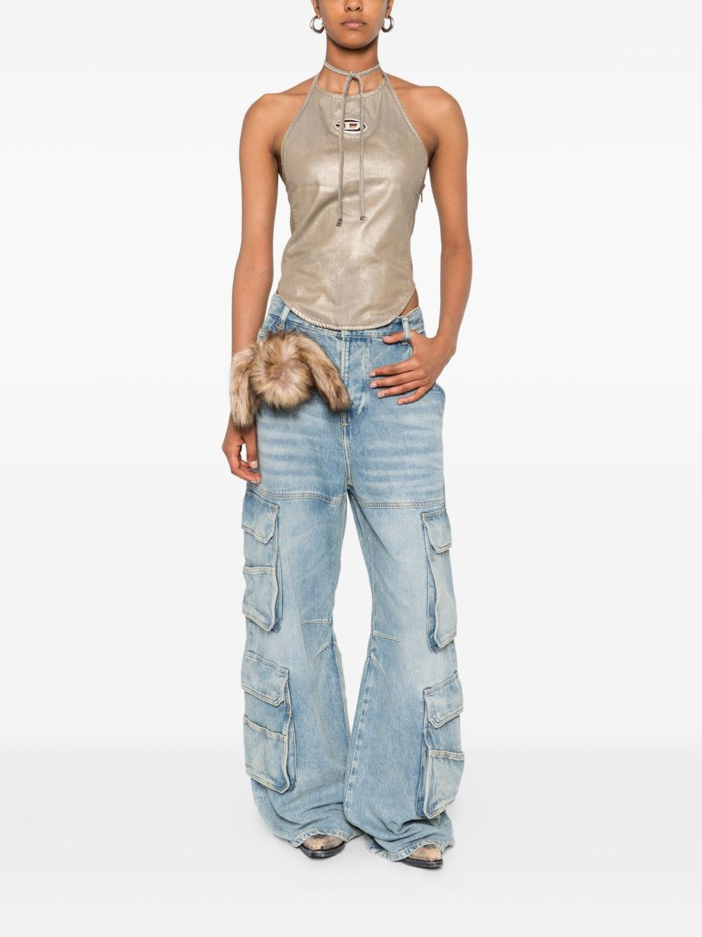 Cargo denim jeans - 2