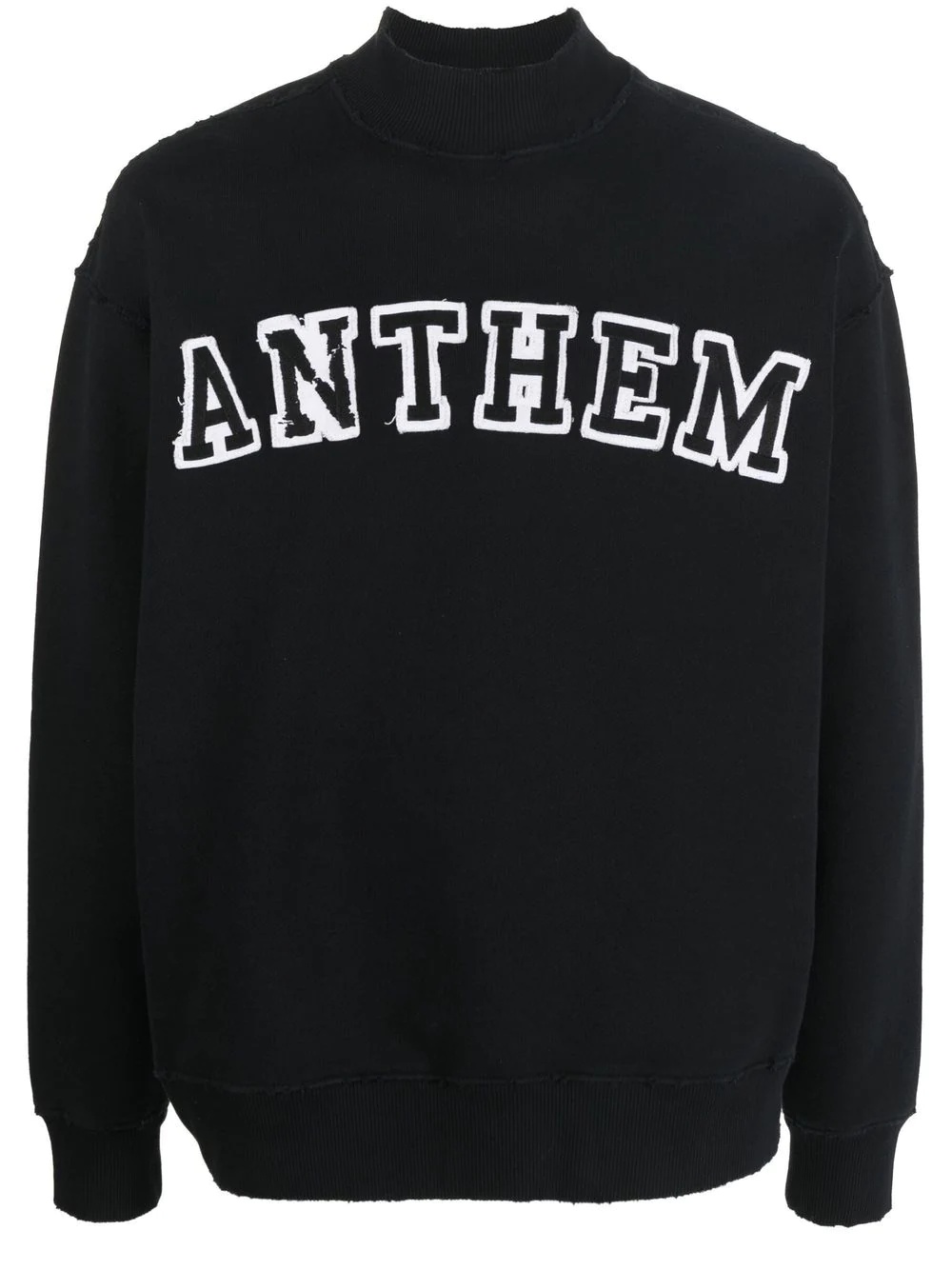 embroidered-logo cotton sweatshirt - 1