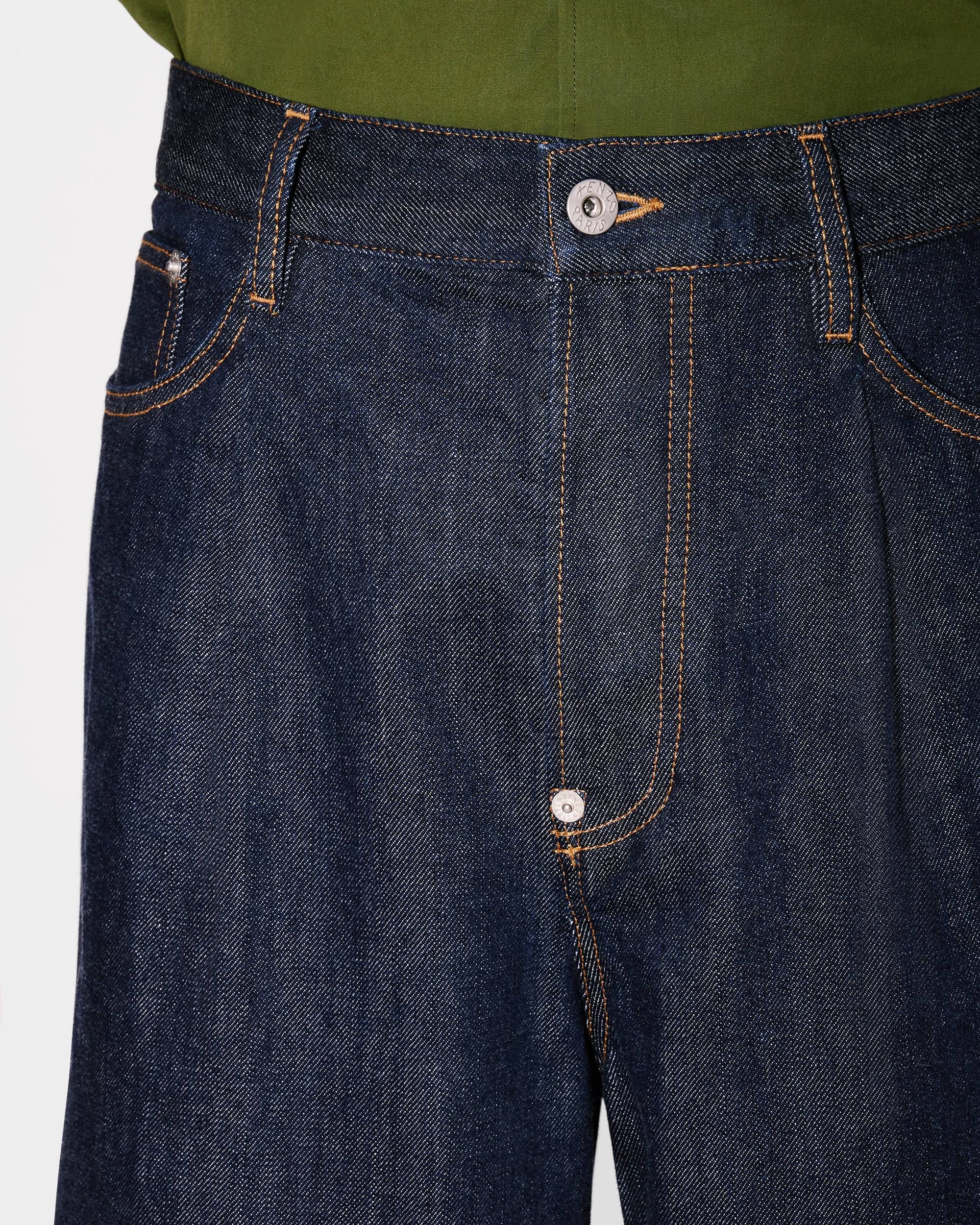 Three quarter buggy jeans in japanese denim - 6