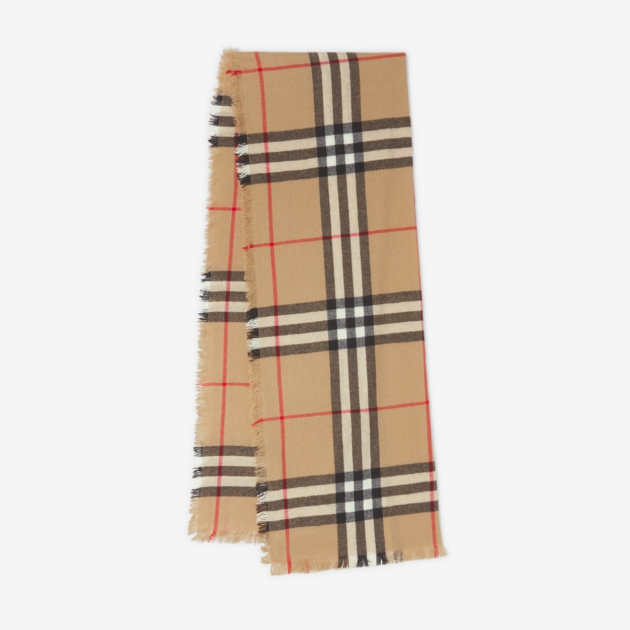 Check Cashmere Scarf - 1