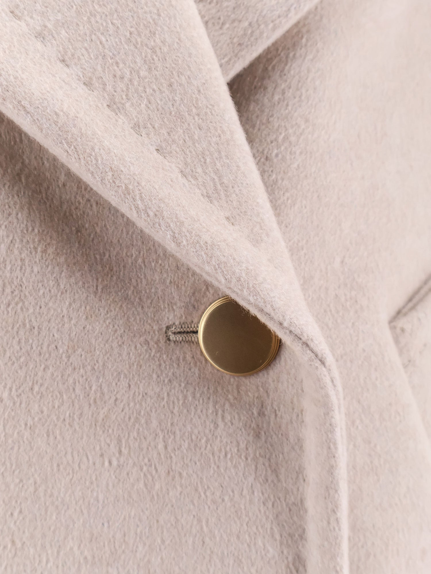Berta Cashmere Peacoat With Gold Metal Buttons - 3