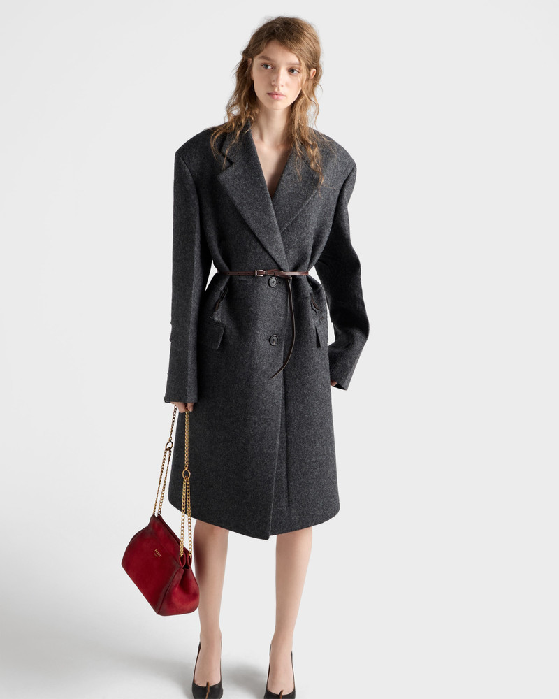 Prada Enchaîné mini suede bag 8