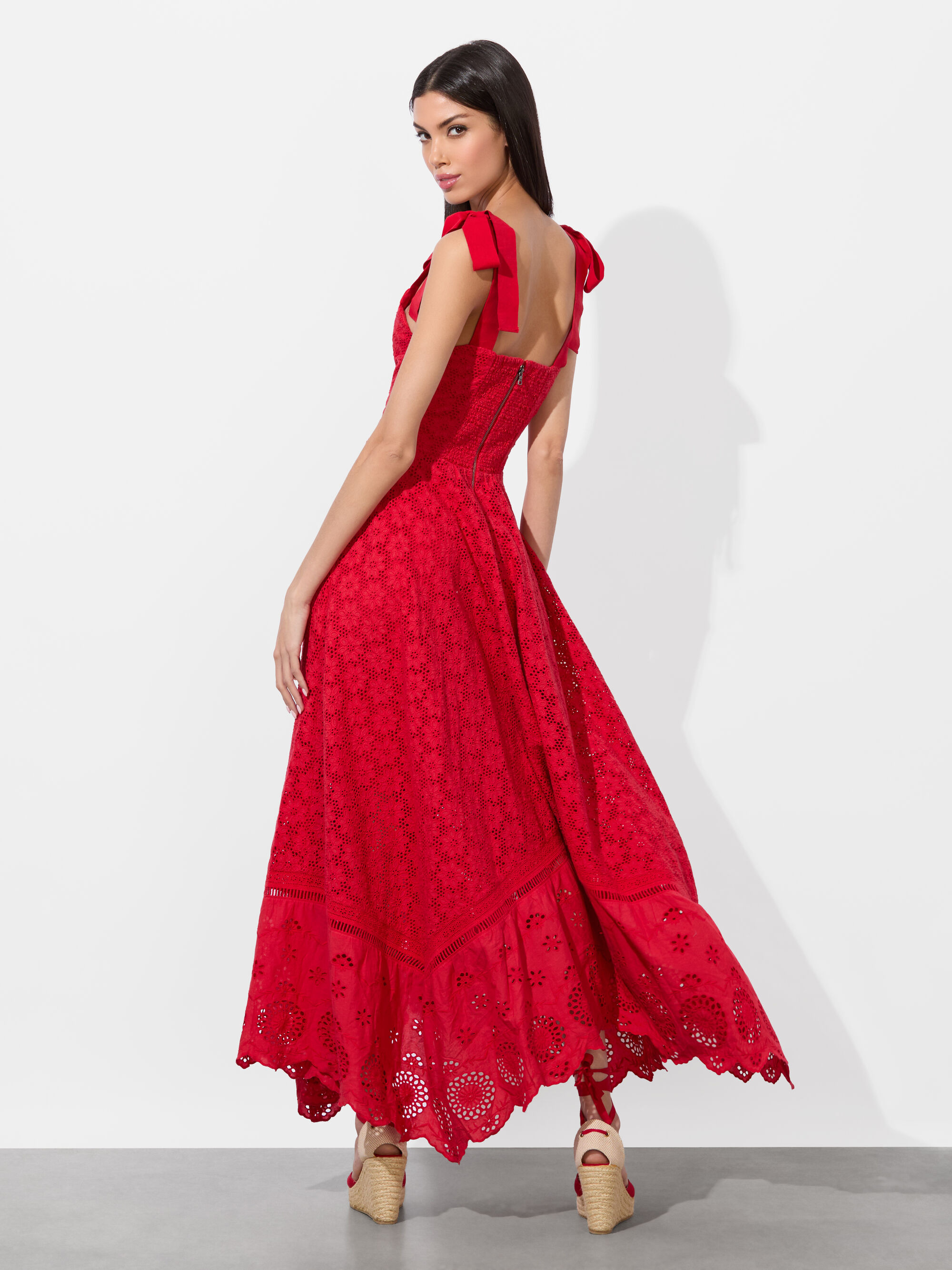 ROSALEE EYELET MAXI DRESS - 4