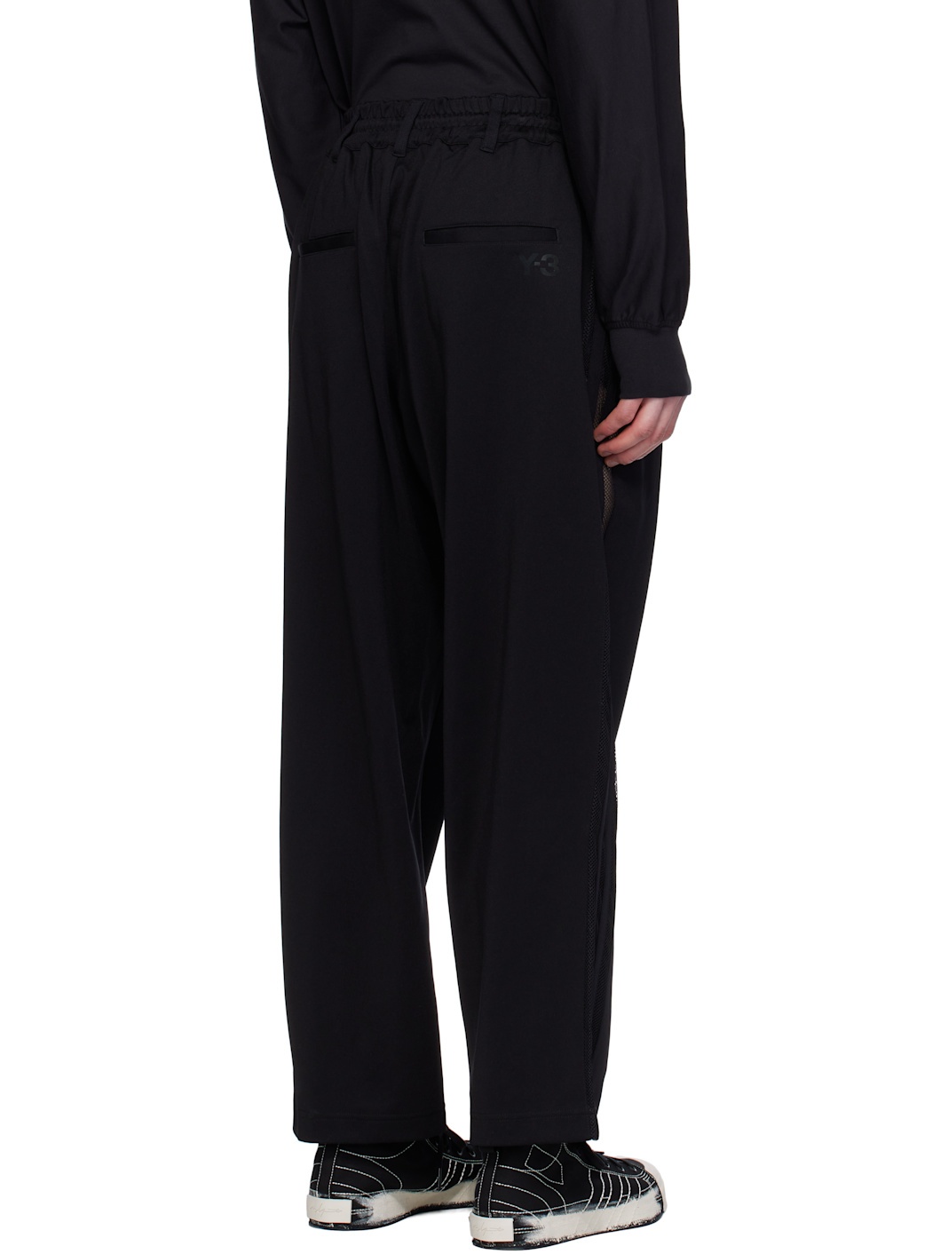Black Mesh TP Sweatpants - 3