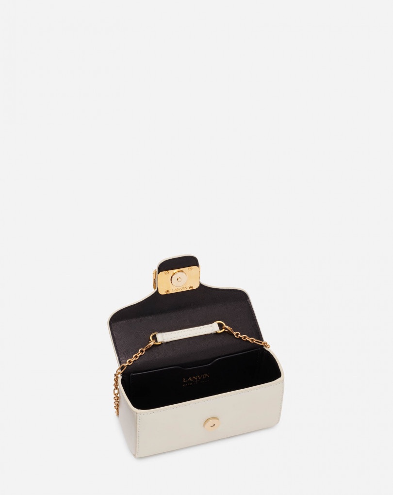SHINY LEATHER MICRO PENCIL BAG - 3