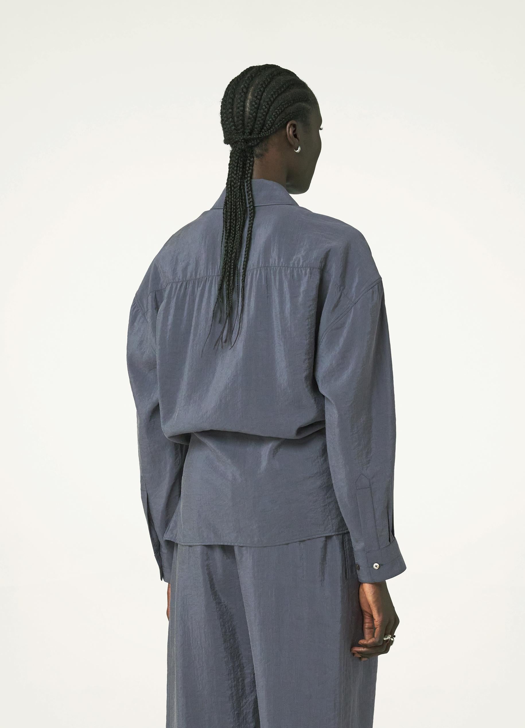 Lemaire STRAIGHT COLLAR TWISTED SHIRT DRY SILK | lemaire