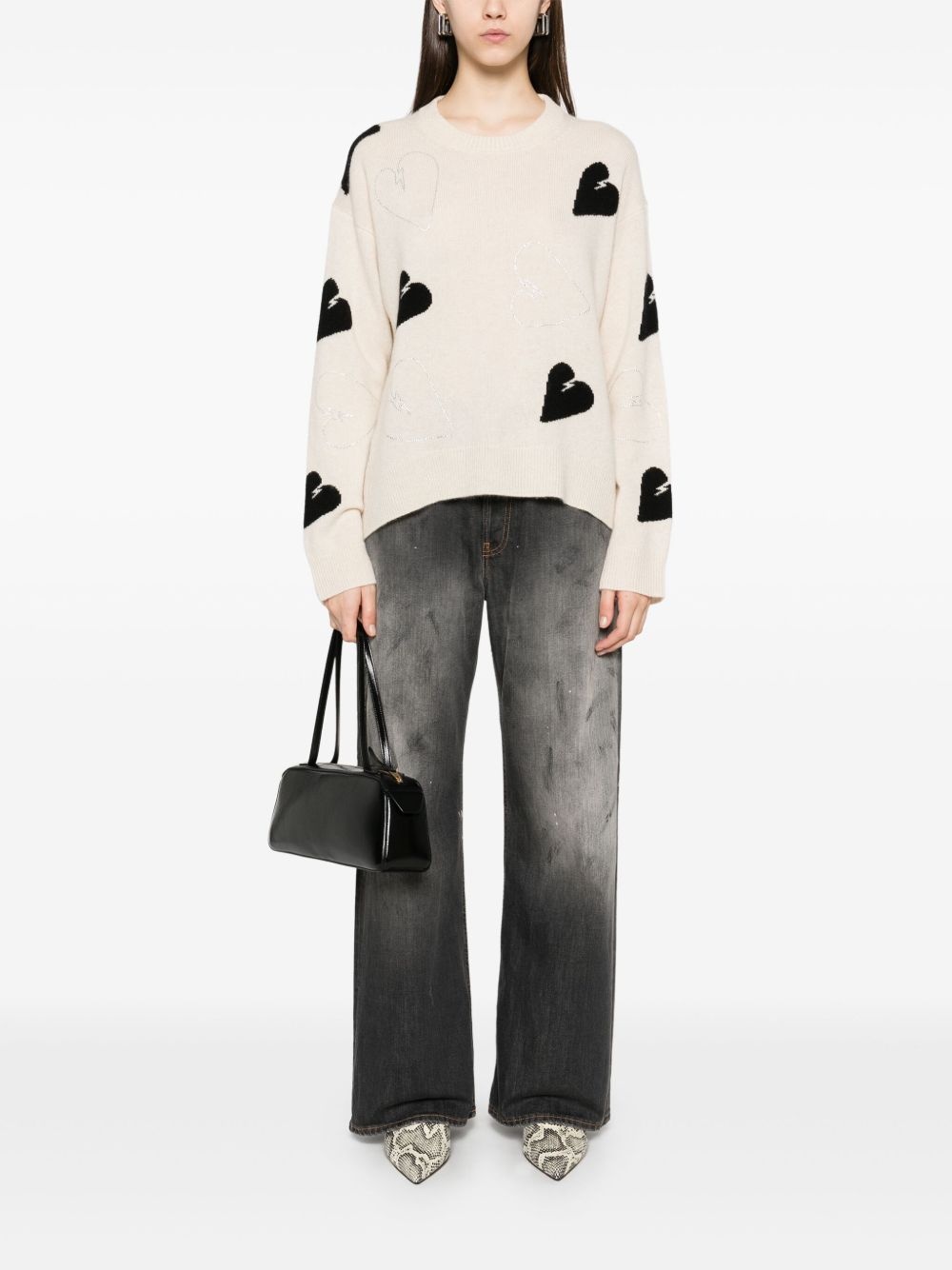 heart sweater - 2