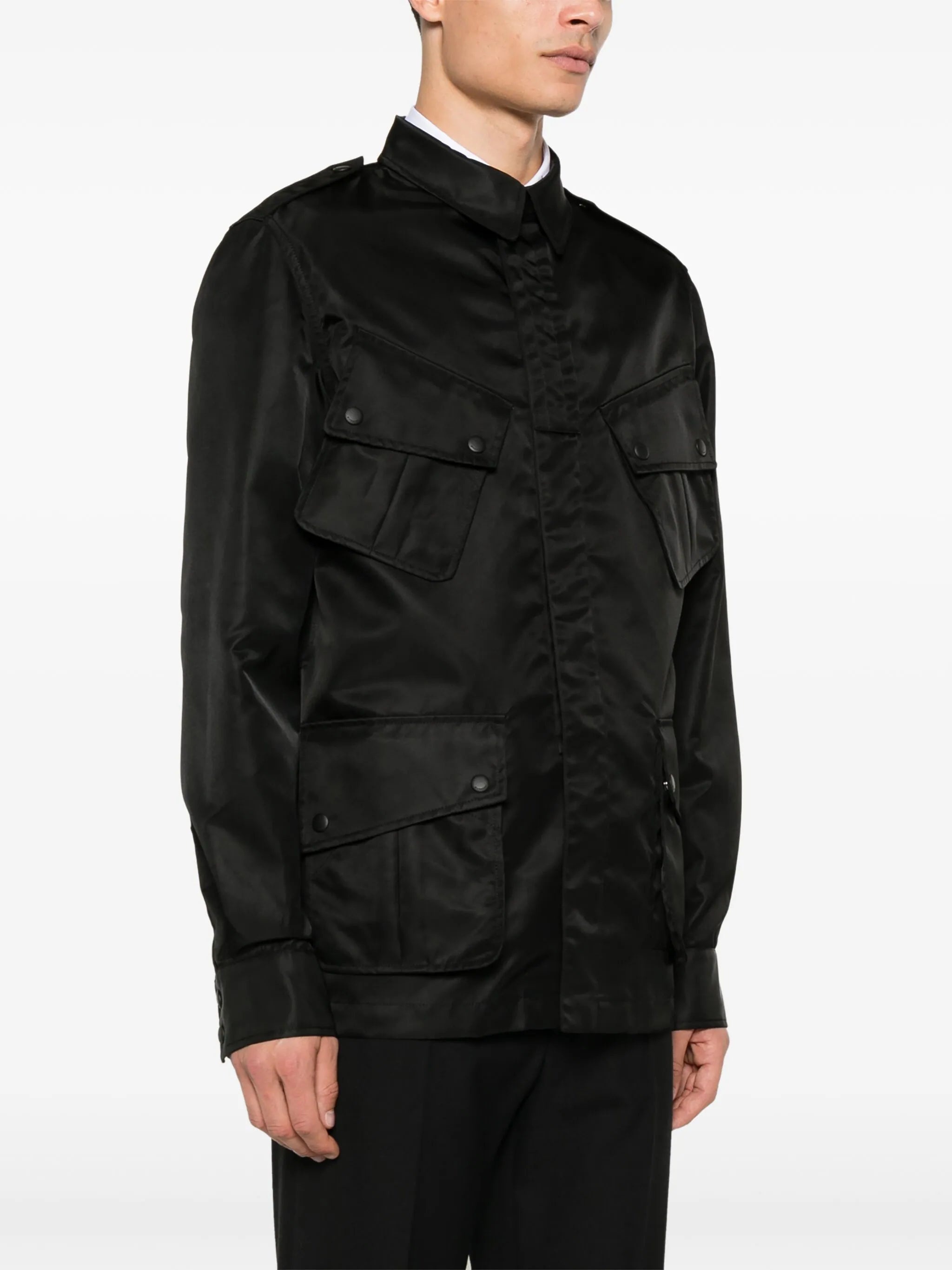LOGO-APPLIQUÉ SHIRT JACKET - 3