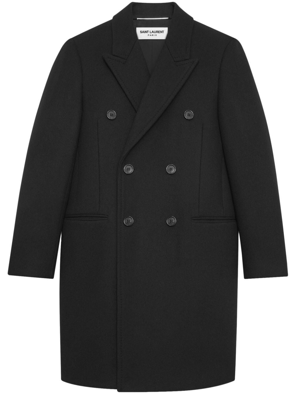 Saint Laurent Paris Men Cappotto Doppiopetto In Lana - 1