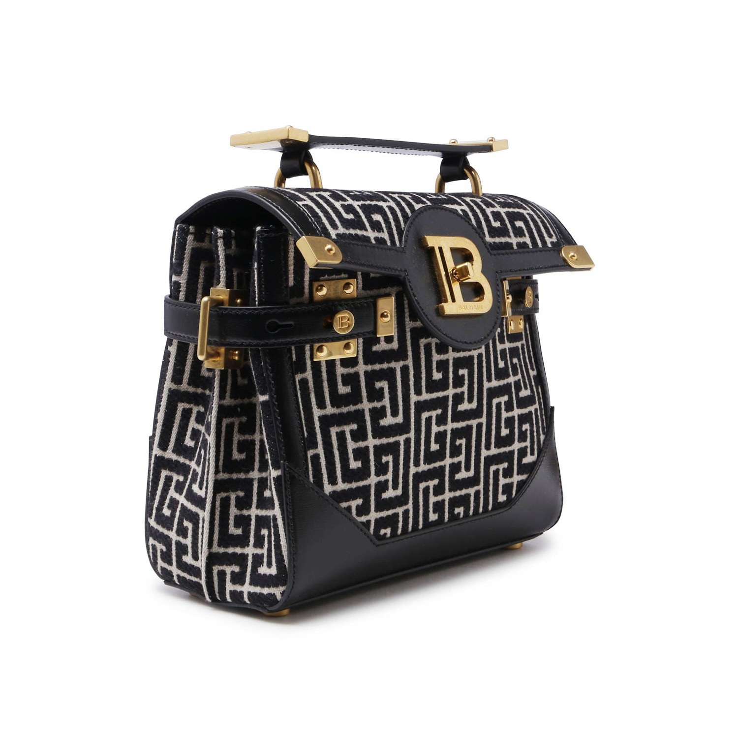 BLACK AND WHIYE B BUZZ TOP HADLE BAG - 3