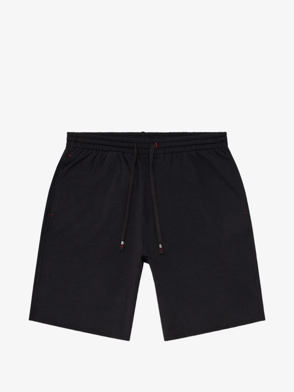 Peached raw-edge cotton shorts - 1