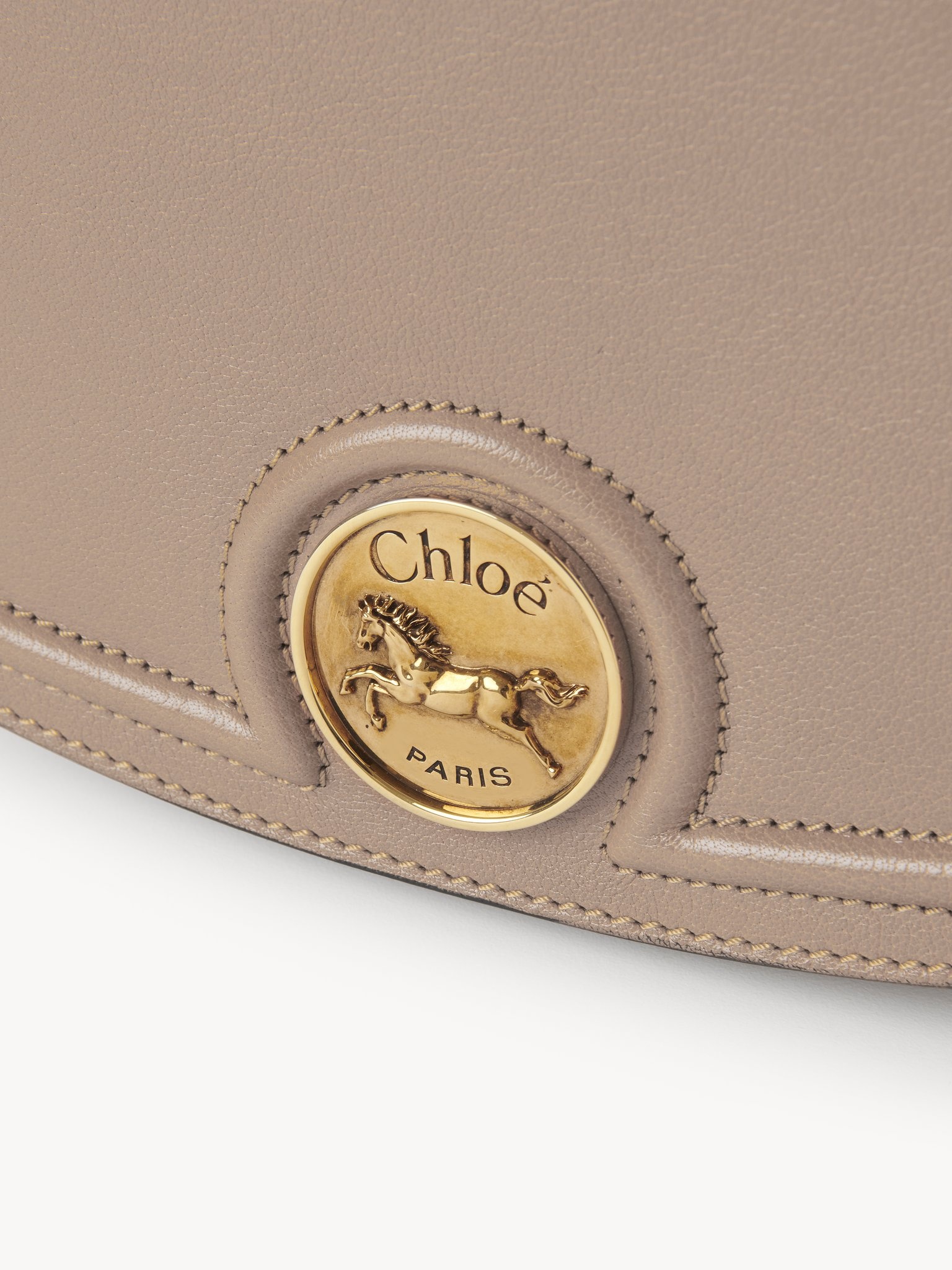 HORSE MEDAL SADDLE BAG IN GRAINED LEATHER - 5