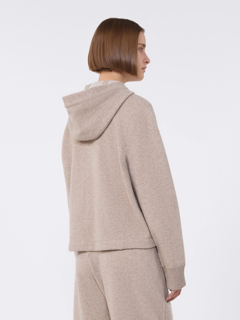 FILM Cashmere and wool jersey sweatshirt - BEIGE 4
