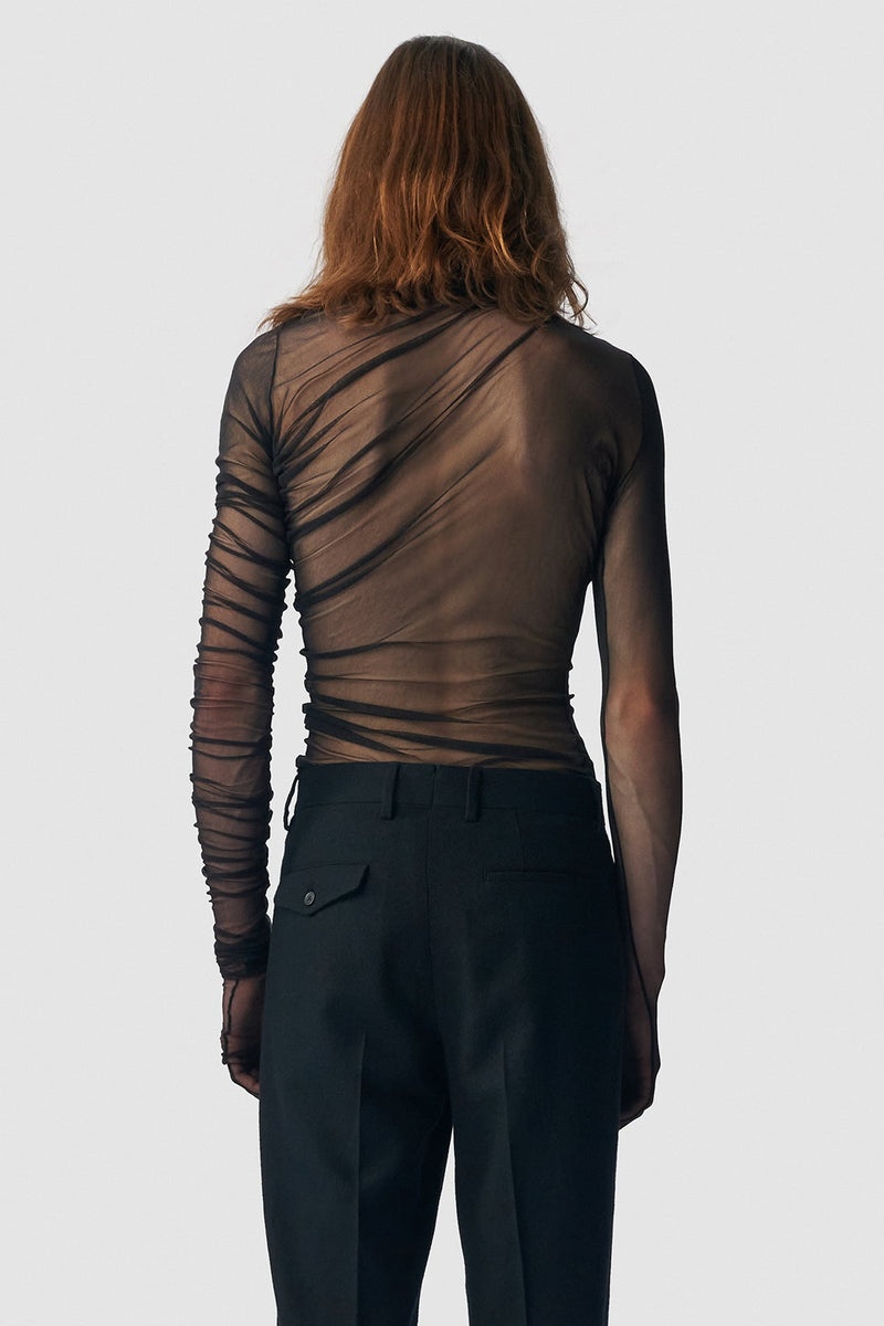 Nicolas Draped T-Shirt With Gloved Sleeves - 3