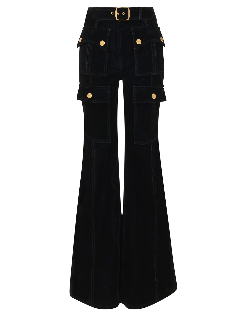 VINTAGE VELVET DENIM FLARE - 1