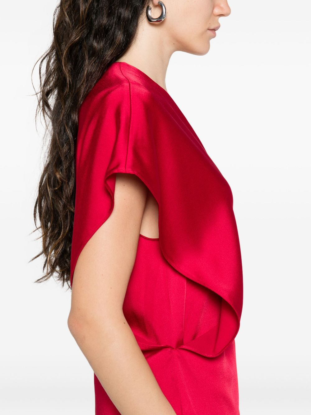 satin midi dress - 5