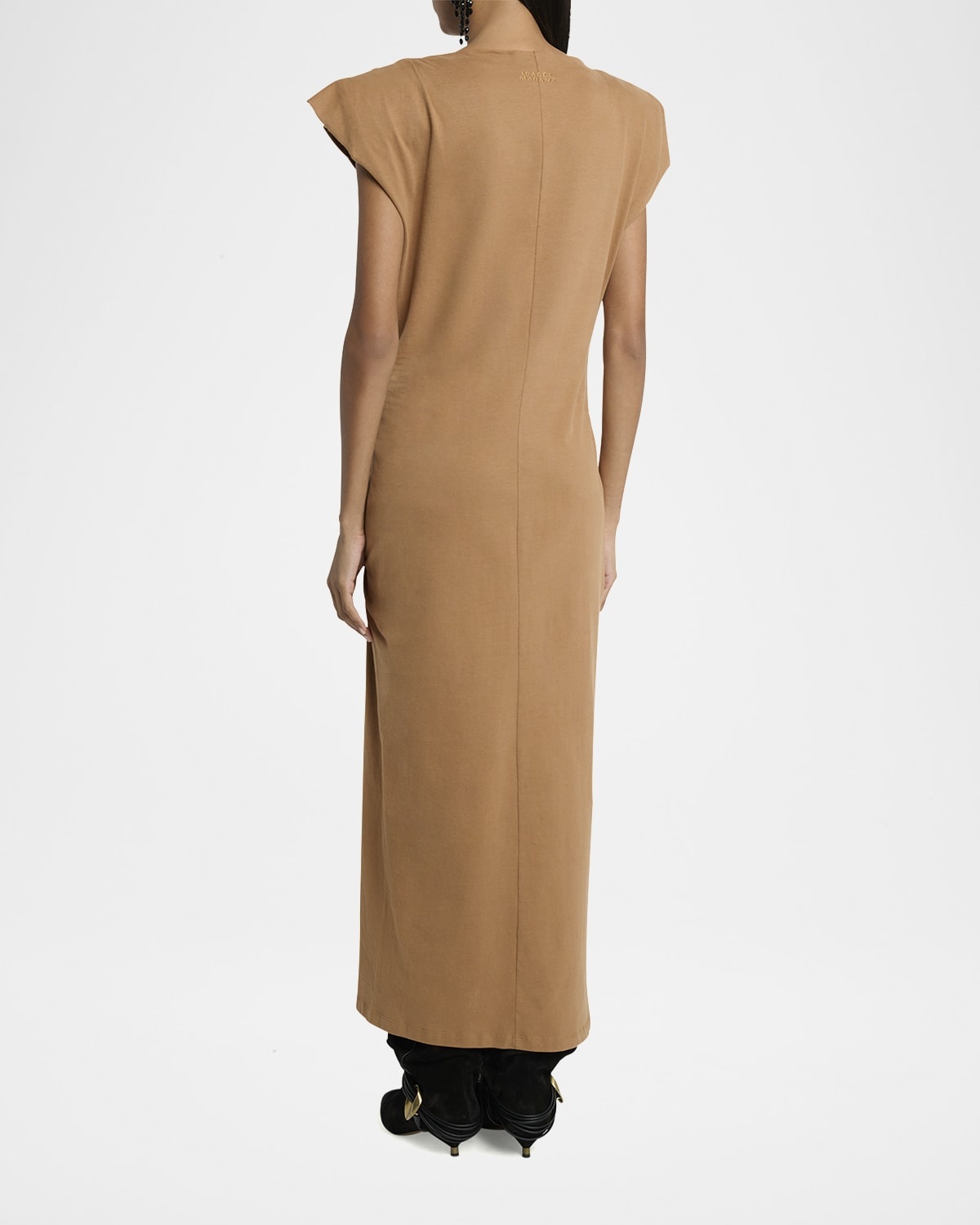 Nadela Ruched Cotton Jersey Dress - 3
