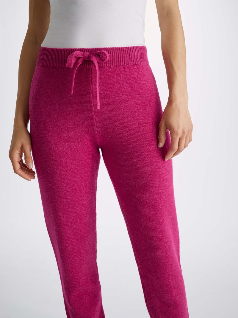 Women's Track Pants Daphne Cashmere Berry - 5