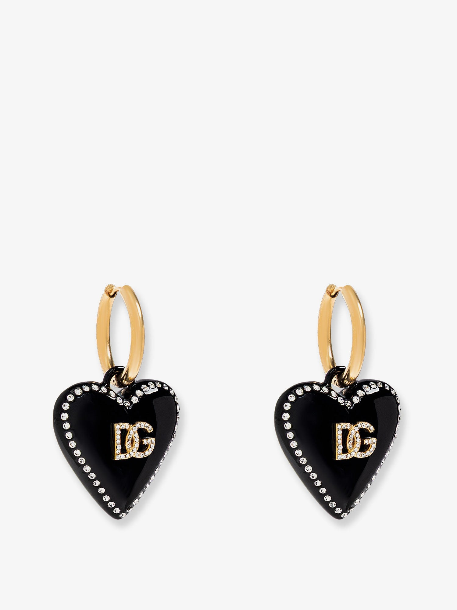 Dolce & Gabbana Metal Earrings With Rhinestones - 1