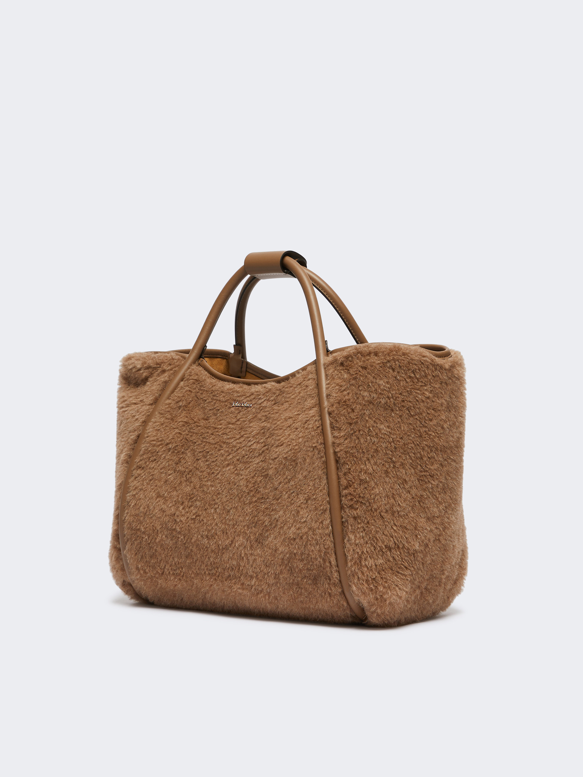 TMARINS4 Small Marine Bag in alpaca and cashmere Teddy fabric - 2