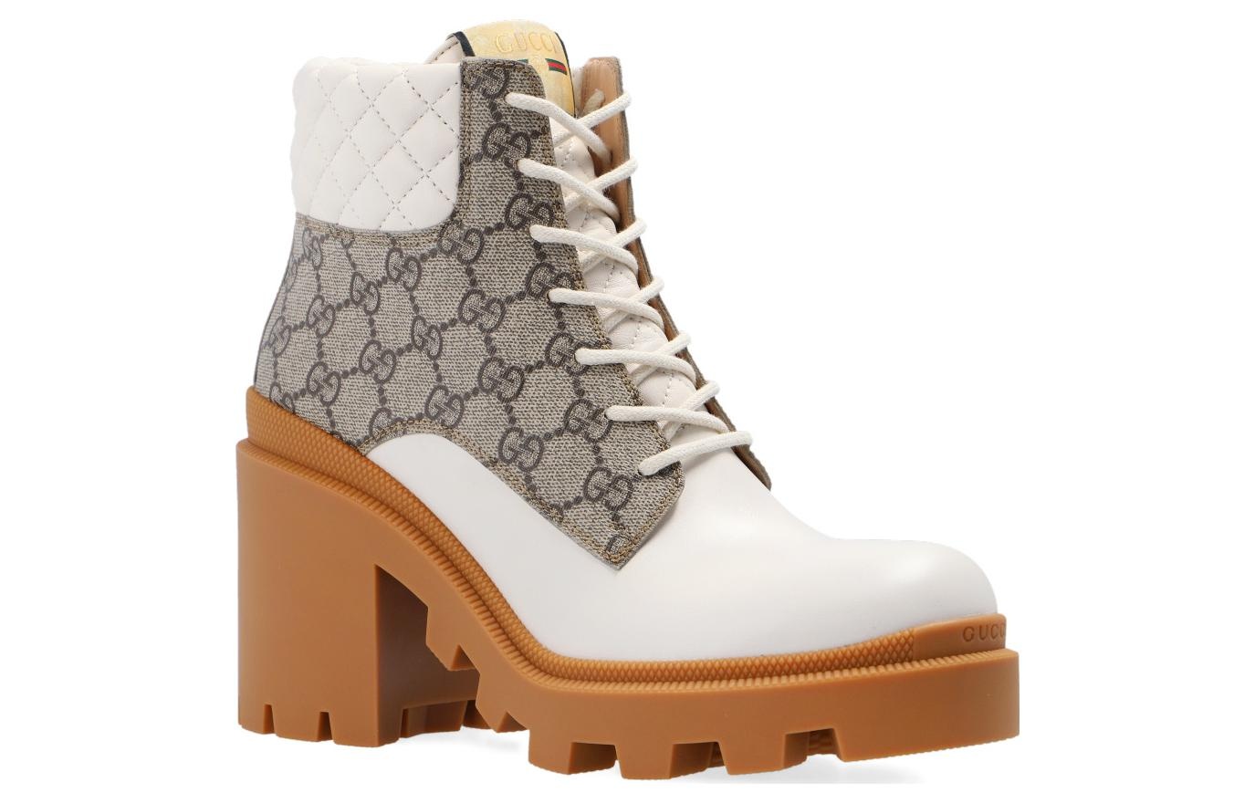 (WMNS) Gucci GG Ankle Boot 'Beige' 659691-UC810-9066 - 3