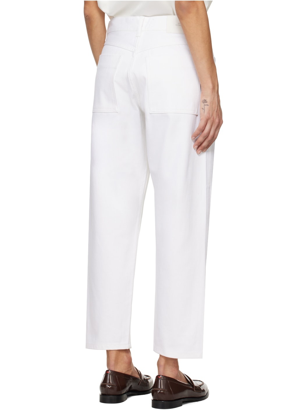 White Avanti Jeans - 3