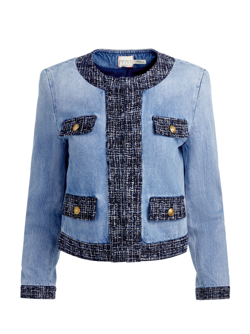 LANDON CROPPED DENIM JACKET 1