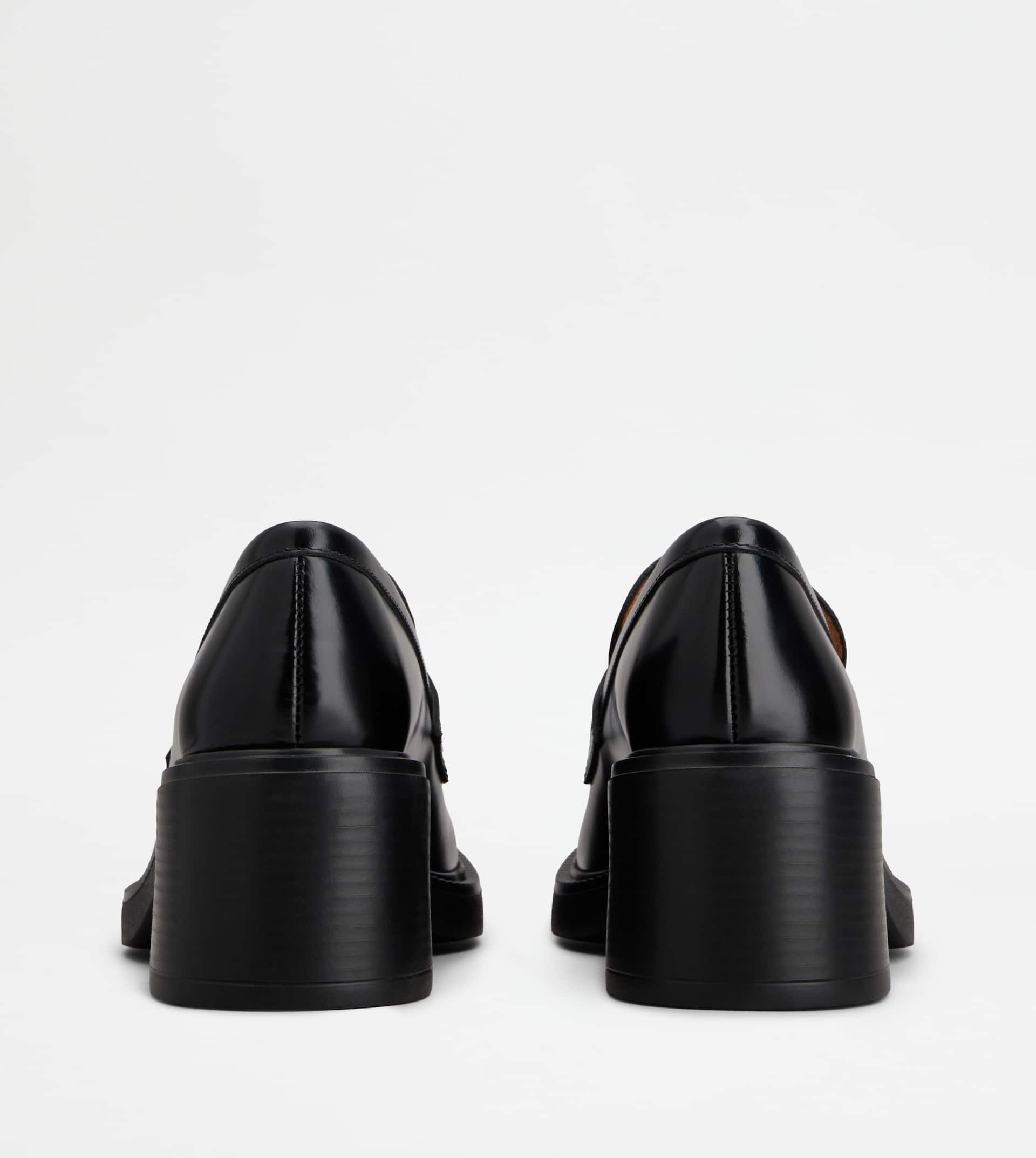 LOAFERS IN LEATHER - BLACK - 3