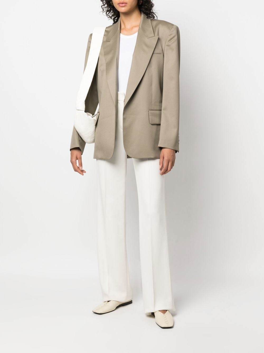 notched-collar wool jacket - 2