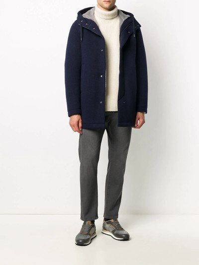 Herno multi-layered coat outlook